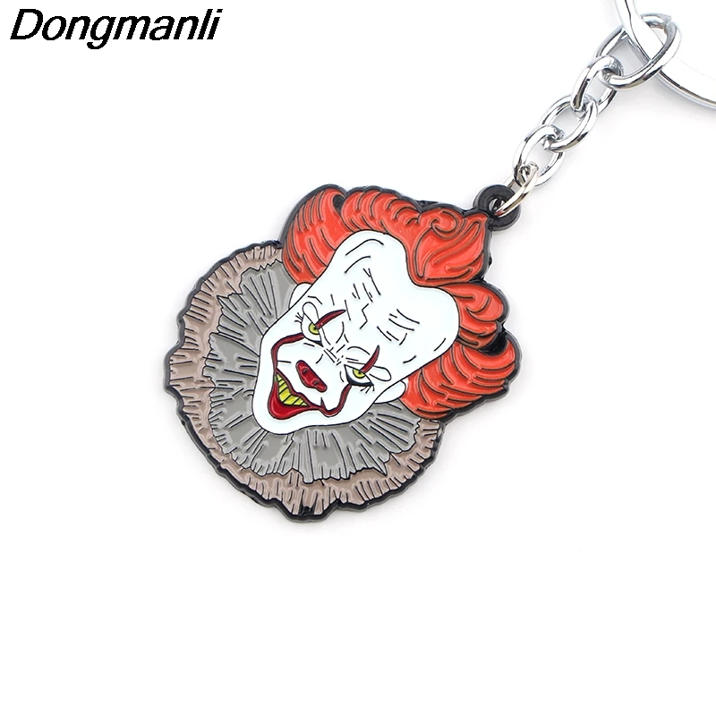 P3879 Dongmanli Stephen King's It Key Holder Милая эмалированная металлическая подвеска автомобильный брелок для ключей подарки