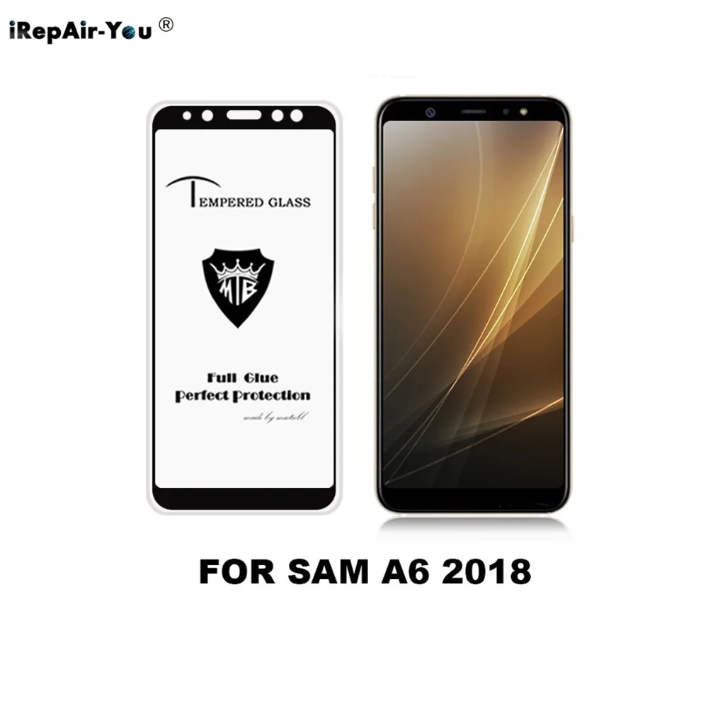 IRepair вы 2.5D полное закаленное стекло покрытие Защитная пленка для экрана Samsung Galaxy A6