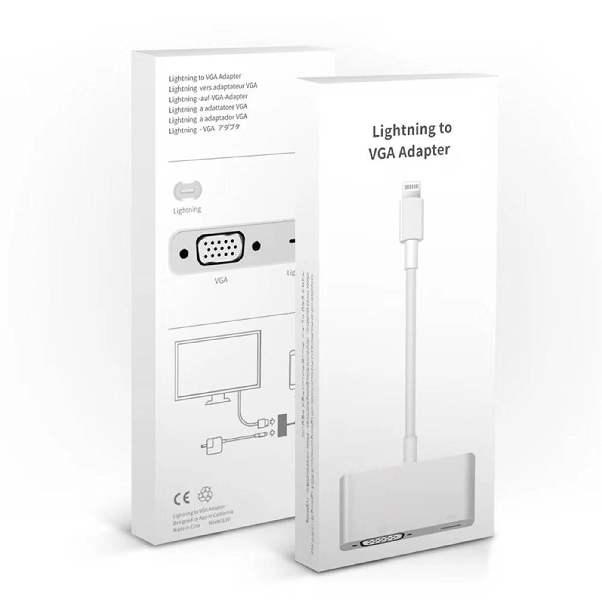 Горячая продажа конвертер для Lightning HDMI vga разъем аудио кабель переходник