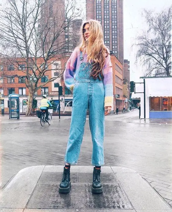 Женская водолазка с радужным воротником зимний трикотажный джемпер в полоску