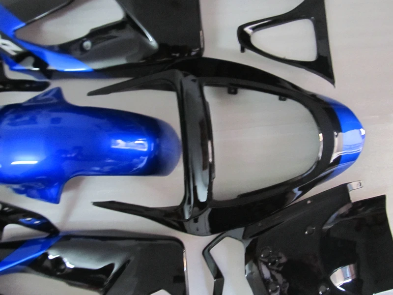 Комплект обтекателей из АБС-пластика под давлением для Kawasaki Ninja ZX6R 03 04 синие и