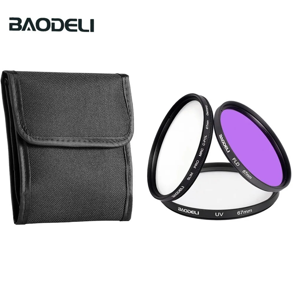 Фильтр для объектива BAODELI Dslr Mrc фильтр UV CPL FLD 49 52 55 58 62 67 72 77 82 мм камеры Cannon Nikon Sony