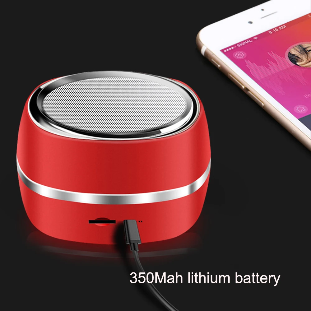 ZIENSTAR Bluetooth динамик беспроводной мини портативный с TF слот для карты телефонный