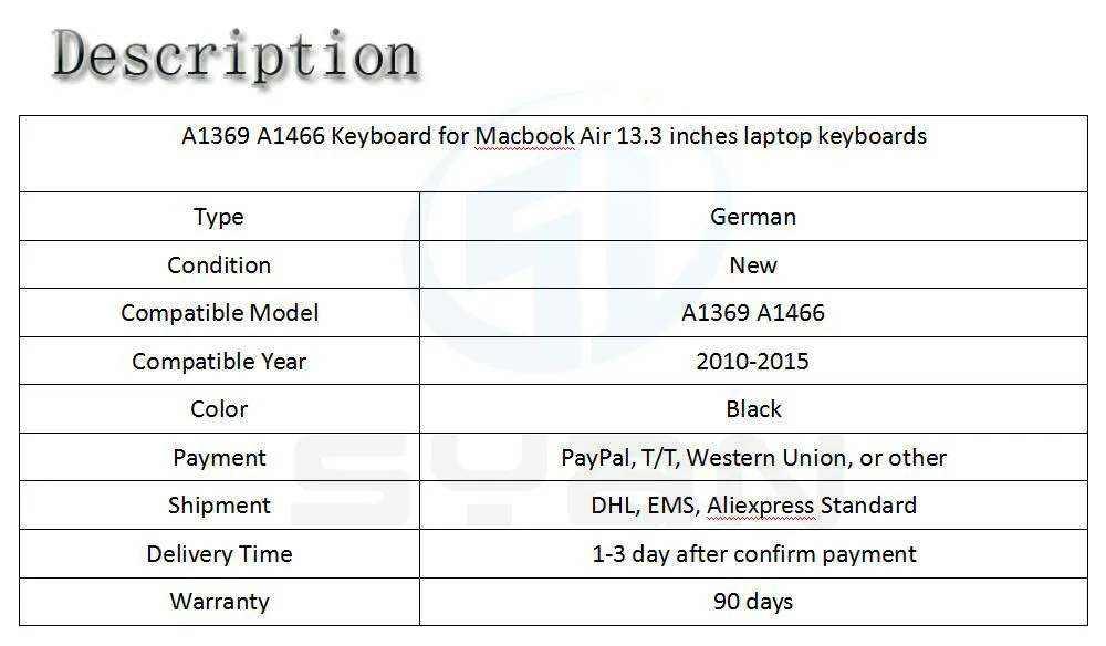A1369 A1466 Клавиатура для ноутбука Macbook Air 13,3 дюймов ноутбук MD231 MD232 MC503 MC504 MC966 MD760 клавиатуры Фирменная Новинка 2010