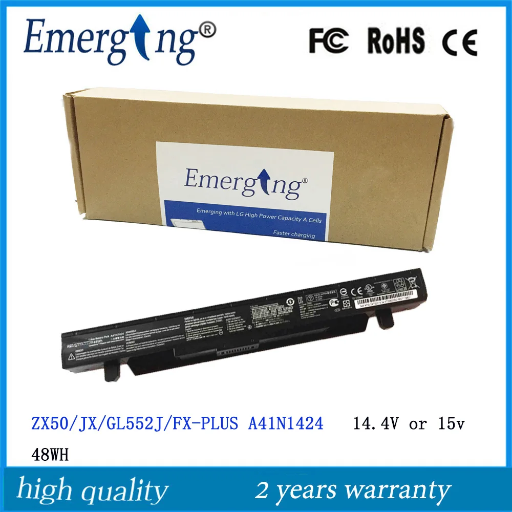 Аккумулятор для ноутбука A41n1424 14 4 В 48WH оригинальный ASUS FX-PRO PLUS GL552JX ZX50 ZX50J A41N1424 GL552