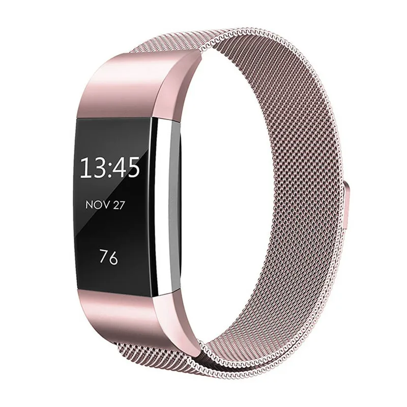 Миланская петля для Fitbit Charge 2 Hr ремешок замена наручный браслет из нержавеющей