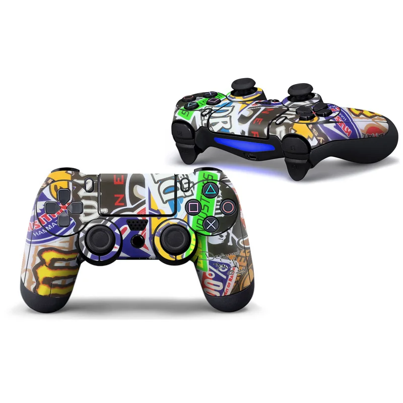 2 Мультяшная Виниловая наклейка для sony Playstation 4 контроллер Защитная крышка наклейка для PS4 Геймпад наклейка аксессуары - Цвет: 2