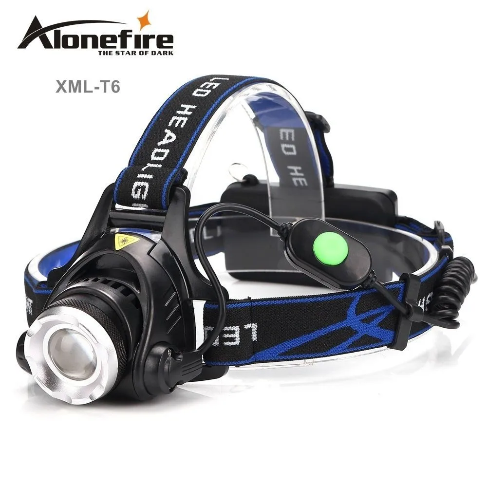 AloneFire HP88 фара CREE T6 светодиодный налобный фонарь 18650 на батарейках Головной фонарь светодиодный фонарь для рыбалки и кемпинга