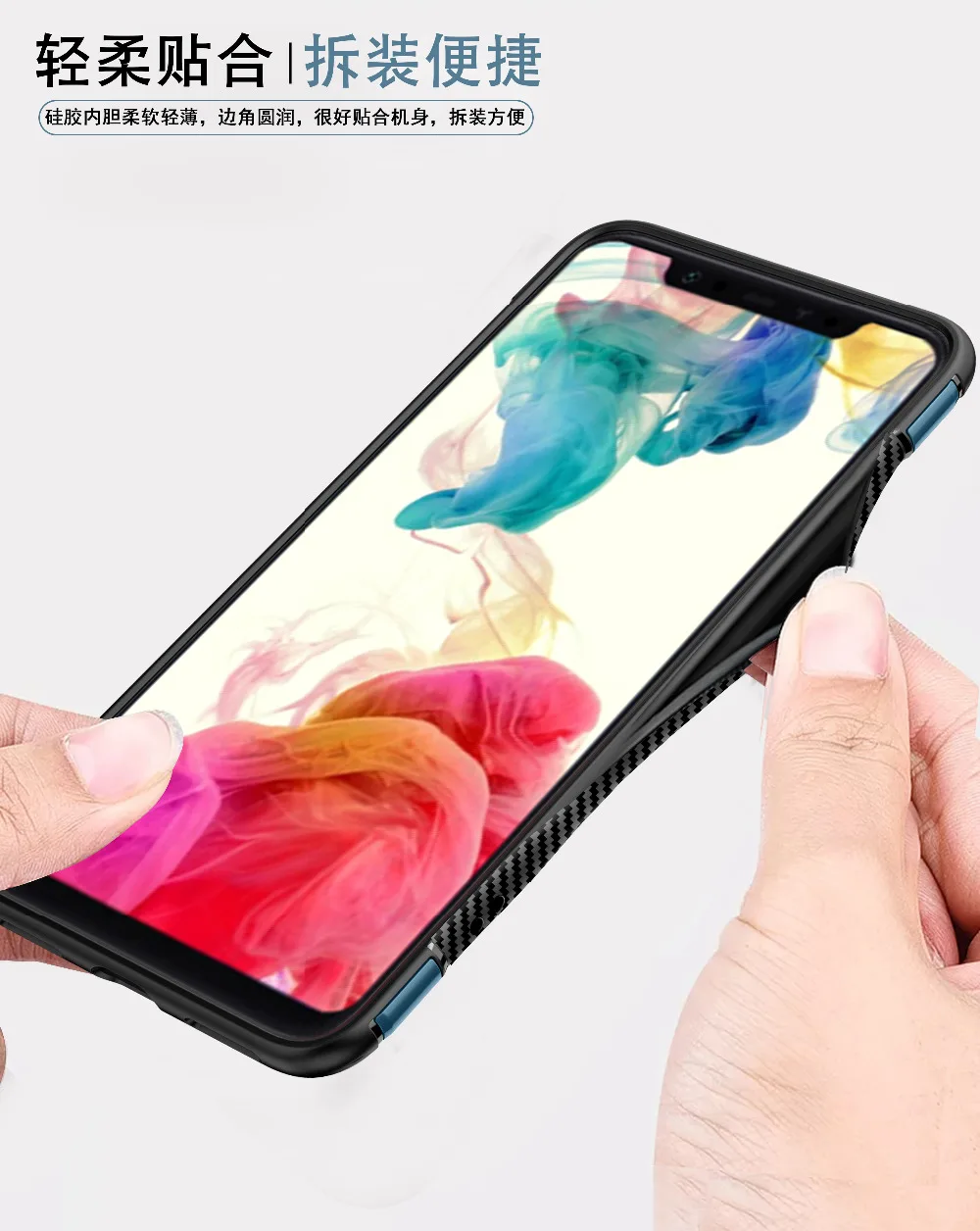 Противоударный чехол для Pocophone F1 с кольцом на палец магнит матовый Силиконовый из