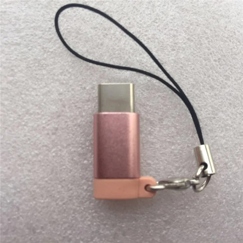 Etmakit 2 шт. USB Type C к Micro адаптеру алюминиевый конвертирующий разъем с брелком для
