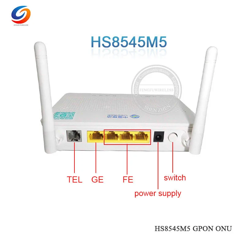 10 шт. Лучшая цена GPON ONU HW HS8545M5 Мини Размер ONT FTTH HGU маршрутизатор режим 1GE + 3FE 1TEL USB 2 4