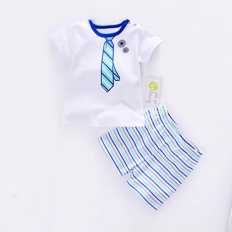 2019 new baby summer clothing sets boys girls short sleeve tshirt+shorts pcs kids lovely printed suit mix degin | Детская одежда и