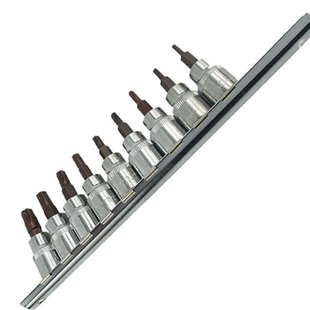 Набор торксокетов Torx 9 шт. набор отверток бит 3/8 &quot Квадратный привод T10 T15 T20 T25 T27 T30