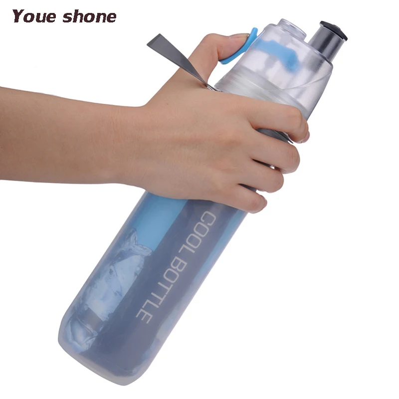Двухэтажных Спортивное пить спрей бутылку воды холодной изоляции Открытый