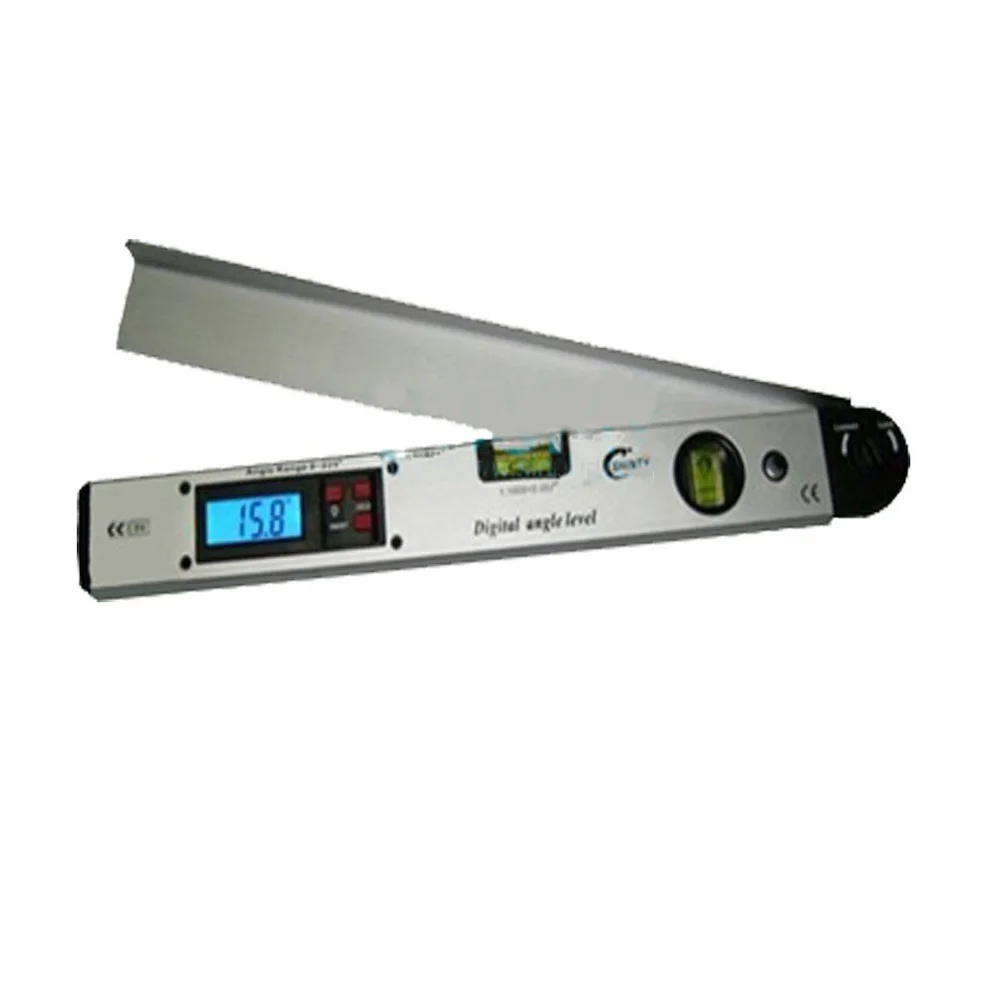 Бесплатная доставка 400 мм Цифровой Угол Finder метр транспортир Дух Уровень 0 ~ 225