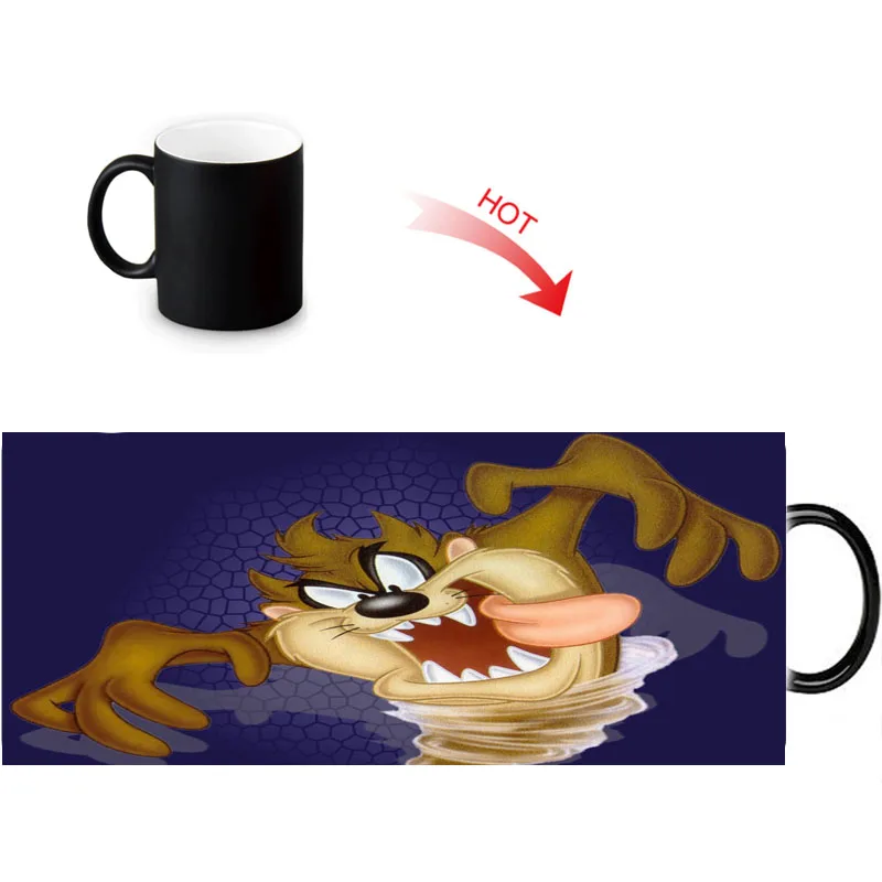 Tasmanian Devil TAZ Funny Travel Mug 12oz Coffee Milk Tea Cup Novelty Water Mugs Customized Birthday Gift | Дом и сад