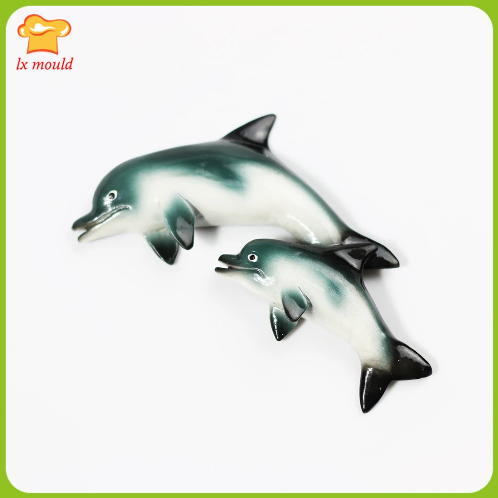 

LXYY New Dolphin Silicone mould fondant icing sugar chocolate cake decorated upscale 3D MOULDS