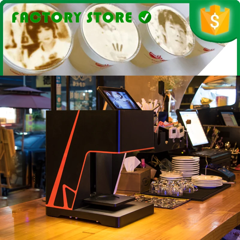 Коммерческий CE сертификат латте искусство кофе принтер 3d еда printering машина для