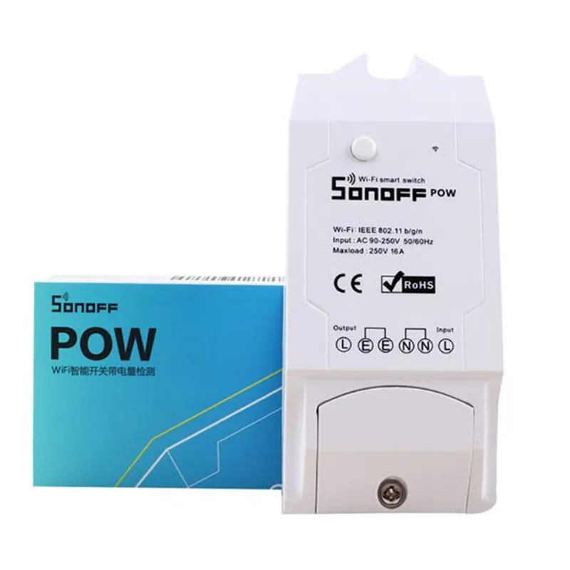 Контроллер переключателя Sonoff Pow с Wi Fi измерение энергопотребления в реальном