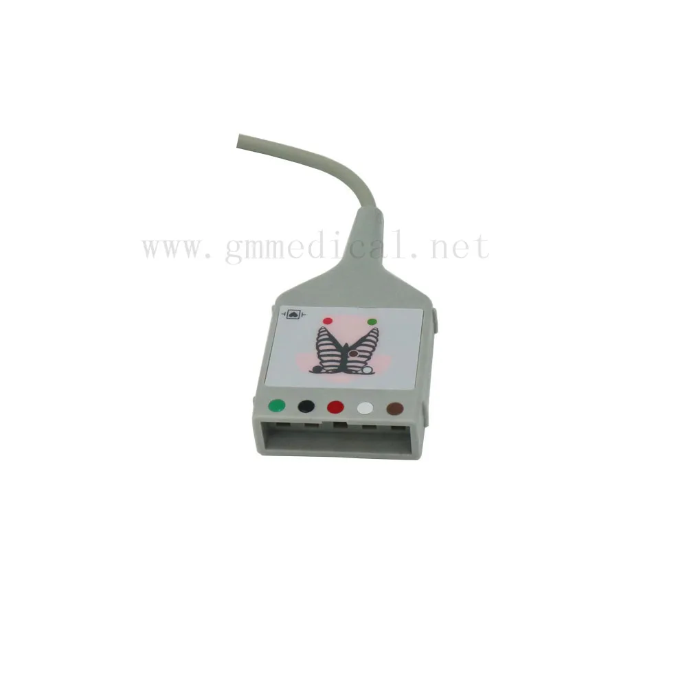 Совместим с HP/ Philips 5 Lead AHA trunk cable ECG Trunk для монитора пациента 9 футов и 12pin.| |
