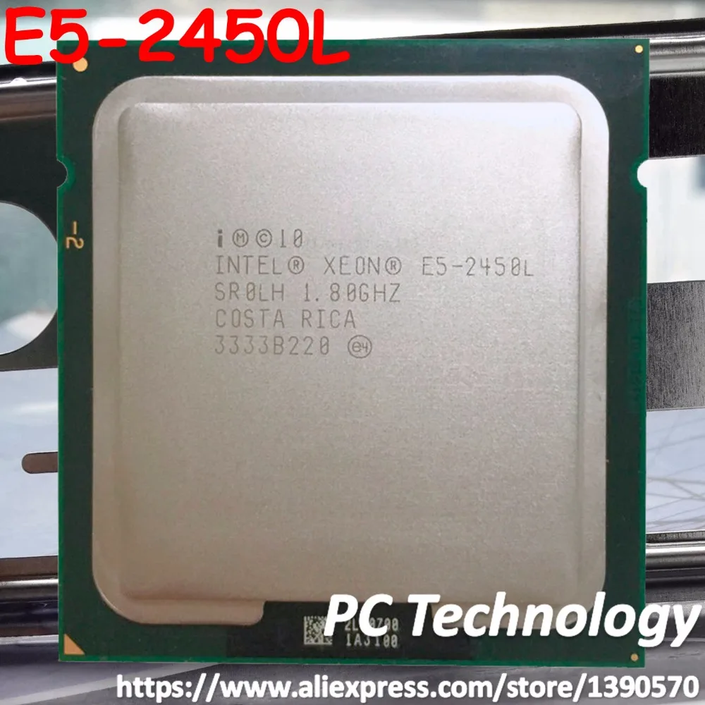 Оригинальный процессор Intel Xeon E5 2450L 1 80 ГГц 8 ядер 20 МБ SmartCache LGA1356 70 Вт ЦПУ Бесплатная