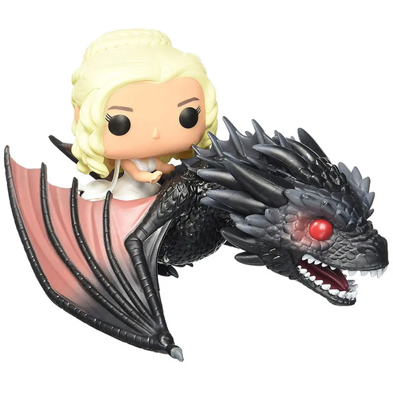 Поп Игра престолов Night's King &amp Daenerys Ride the Drogon Dragon Mother настольная модель куклы
