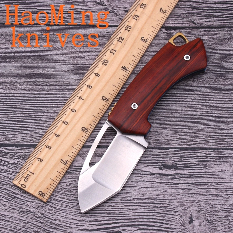 Mini Tactical Folding Knife D2 steel blade Camping Survival pocket Knives Keychain EDC Tools Outdoor Defensive hunting equipped |