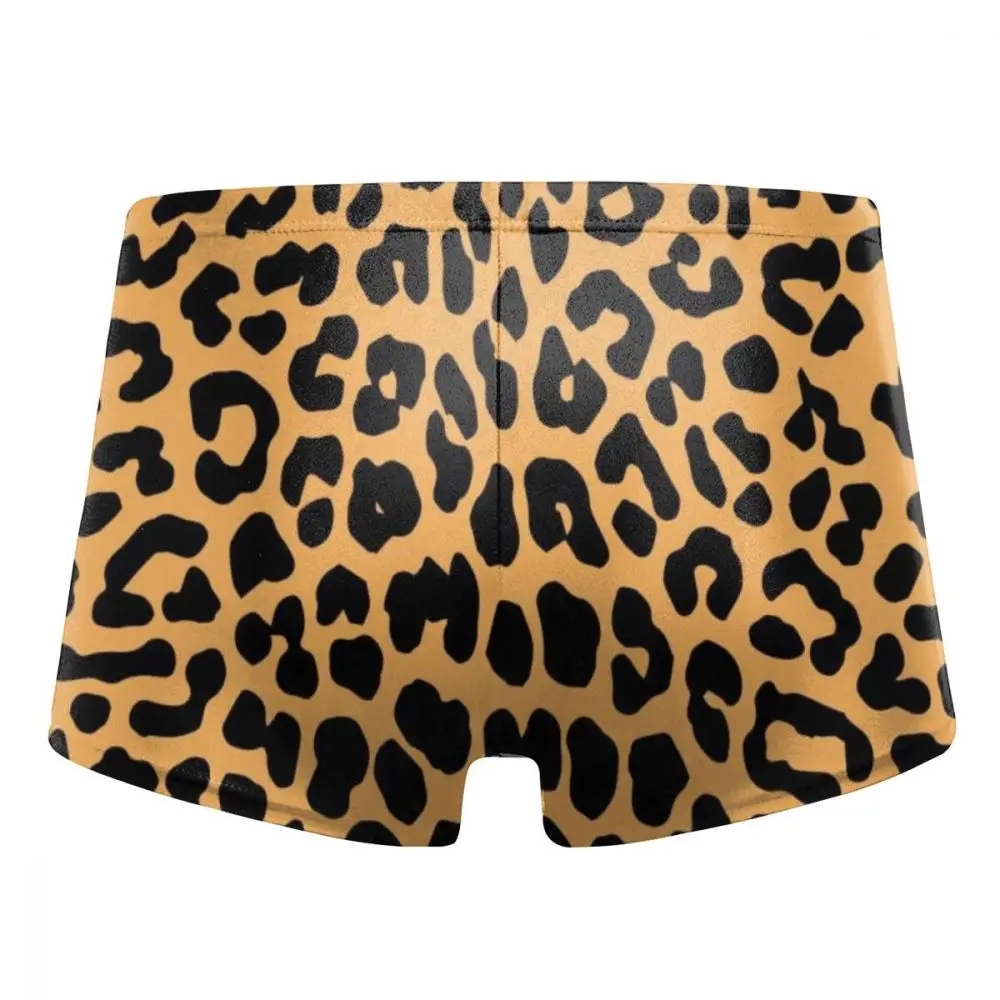 Мужские плавки с леопардовым принтом и 3D боксеры низкой талией 2019|Раздельный из
