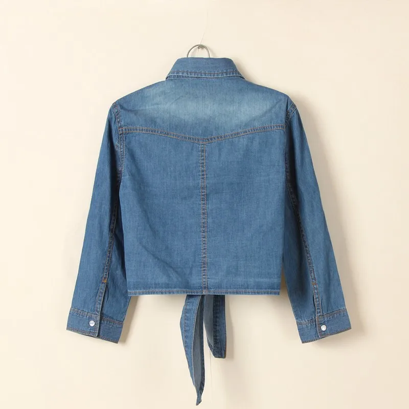 Женская джинсовая рубашка летняя в Корейском стиле модель FS0156|shirt top|blouse shirtdenim jeans
