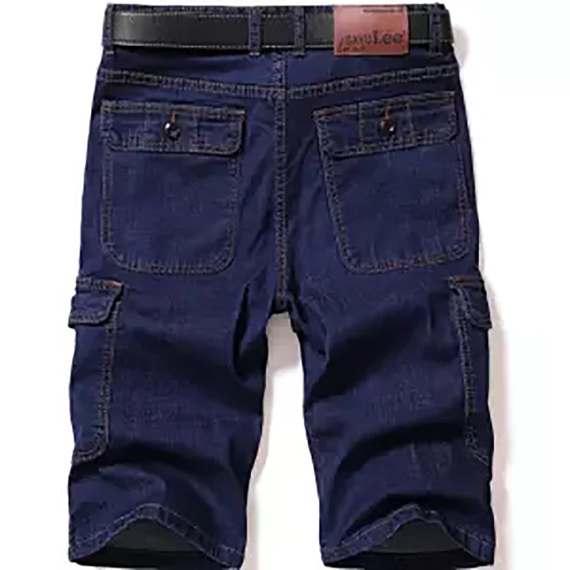 Мужские джинсовые шорты с дырками большого размера мужские короткие джинсы