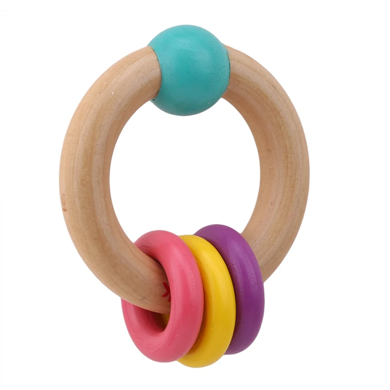 1 шт. Детские Прорезыватели кольцо WoodenTeether подарок для ребенка прорезыватель