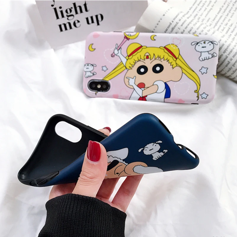 Чехлы YHBBCASES Spoof с японским мультяшным рисунком чехлы для телефонов iPhone 7 8 Plus Xs Max