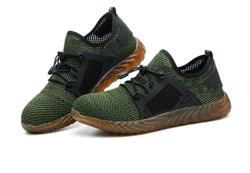 

Dropshipping Indestructible Ryder Shoes Men And Women Steel Toe Air Safety Boots Puncture-Proof Work Sneakers Breathable Shoes