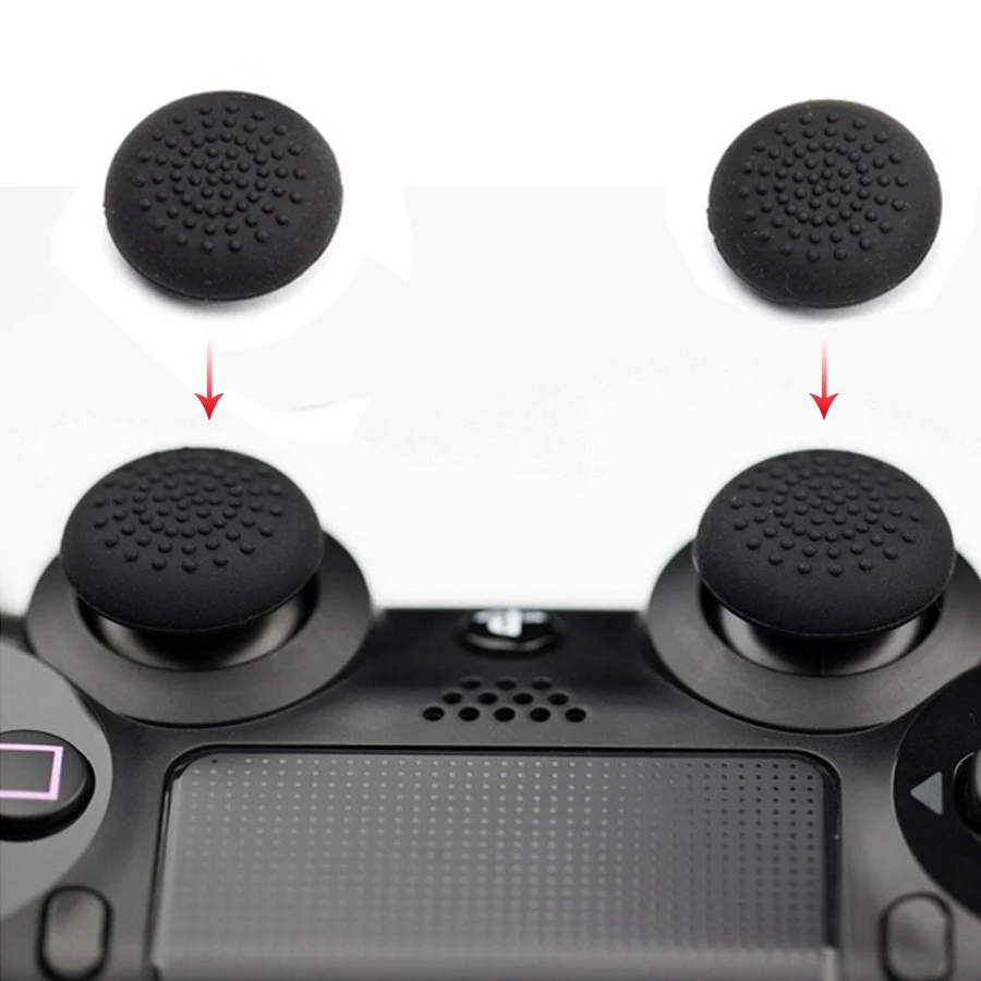 Нескользящий Силиконовый чехол для контроллера PS4 защитный геймпада джойстика + 8