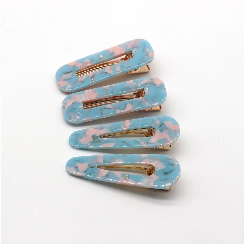 

2Pc/Set Acrylic Hair Clips For Women Vintage BB Clips Comb Pin Bobby Leopard Hairpin Barrettes Headbands Girls Hair Accessories
