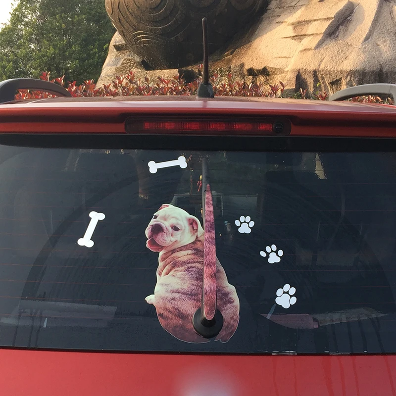 BEMOST Cute Shar Pei Dog подвижный хвост Наклейка 3D автомобильный стикер с животными авто