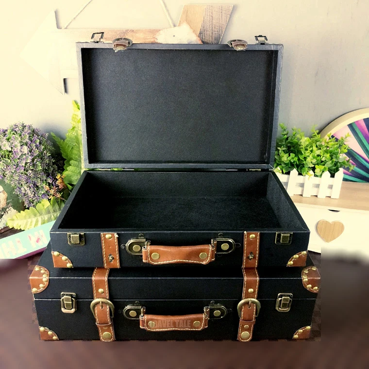 CARRYLOVE 1" 16" дюймов Ретро деревянная коробка антикварная ручная багажная сумка коробка винтажный чемодан набор