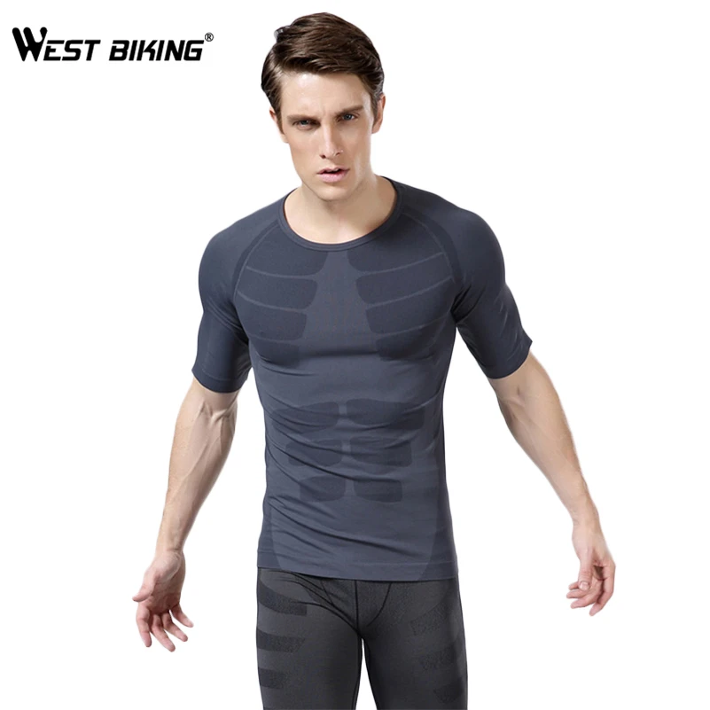 Велосипедное нижнее белье WEST BIKING с коротким рукавом дышащая мягкая одежда для