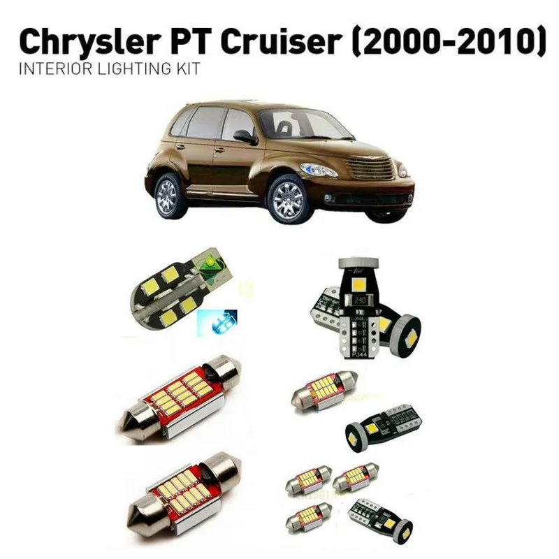 Светодиодные внутренние фары для Chrysler pt cruiser 2000 2010 13 шт. светодиодные автомобилей