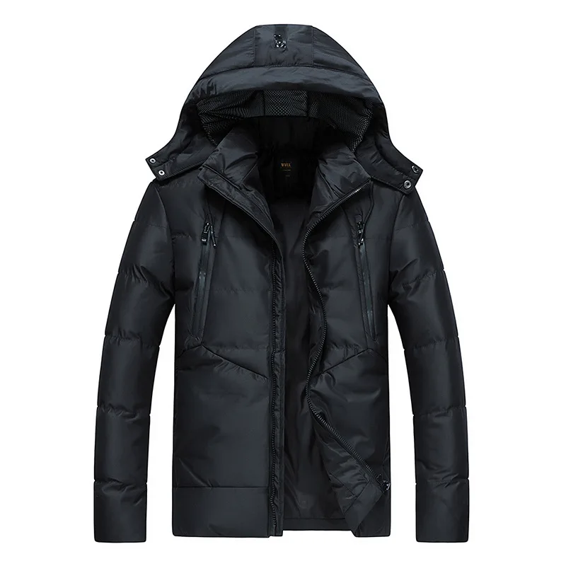 Модные Плотные мужские зимние пальто новинка 2019 водонепроницаемая куртка-парка