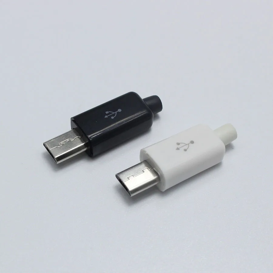 10 шт./лот Micro USB 5-контактная штепсельная вилка сварного типа USB-разъем для зарядки
