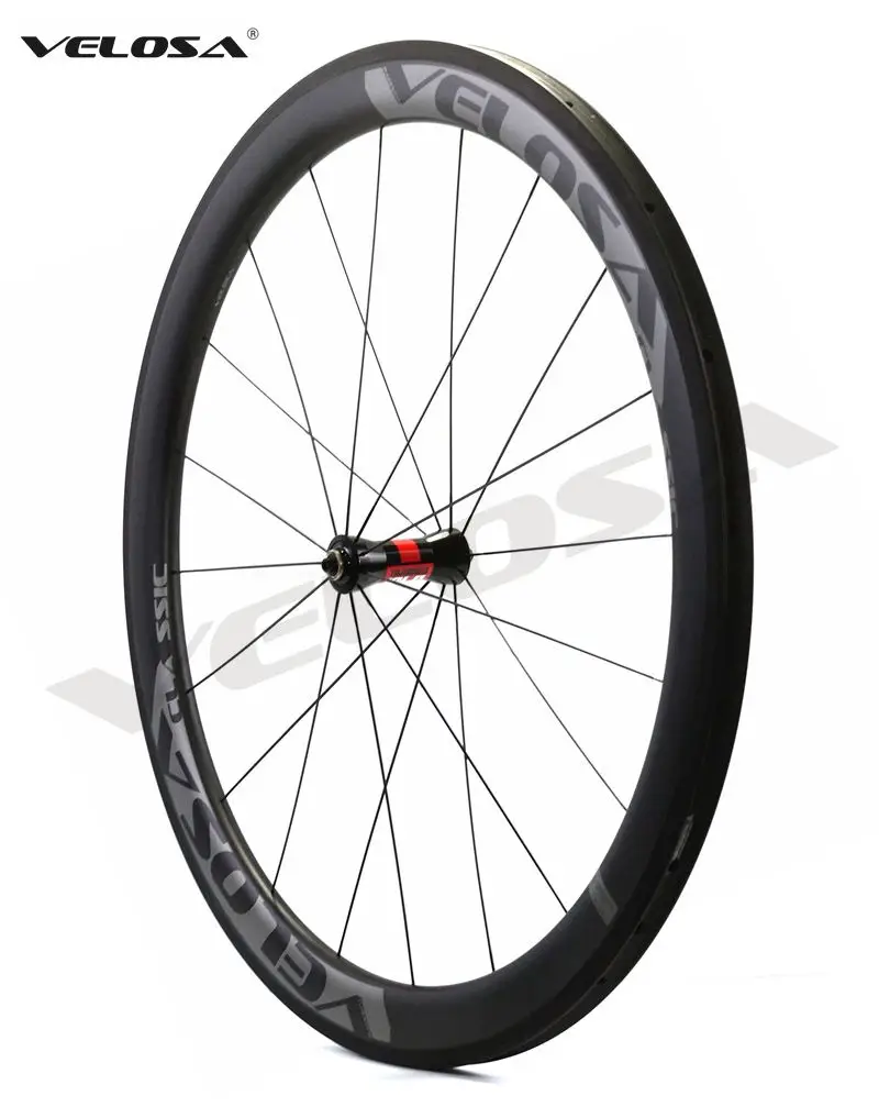 Велосипед Velosa RACE 50 Углеродные колеса 700C клинчерная покрышка мм/трубчатая втулки