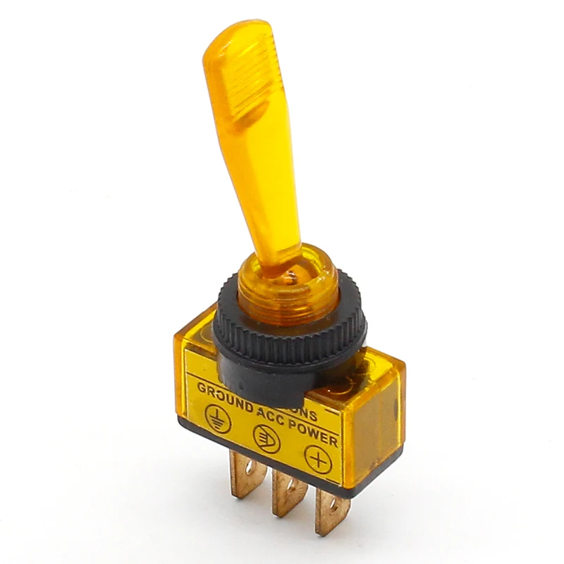 Автомобильный тумблер 3 Pin ВКЛ ВЫКЛ с лампой DC12V 20A|lamp switch|on-off toggle switchswitch lamp |