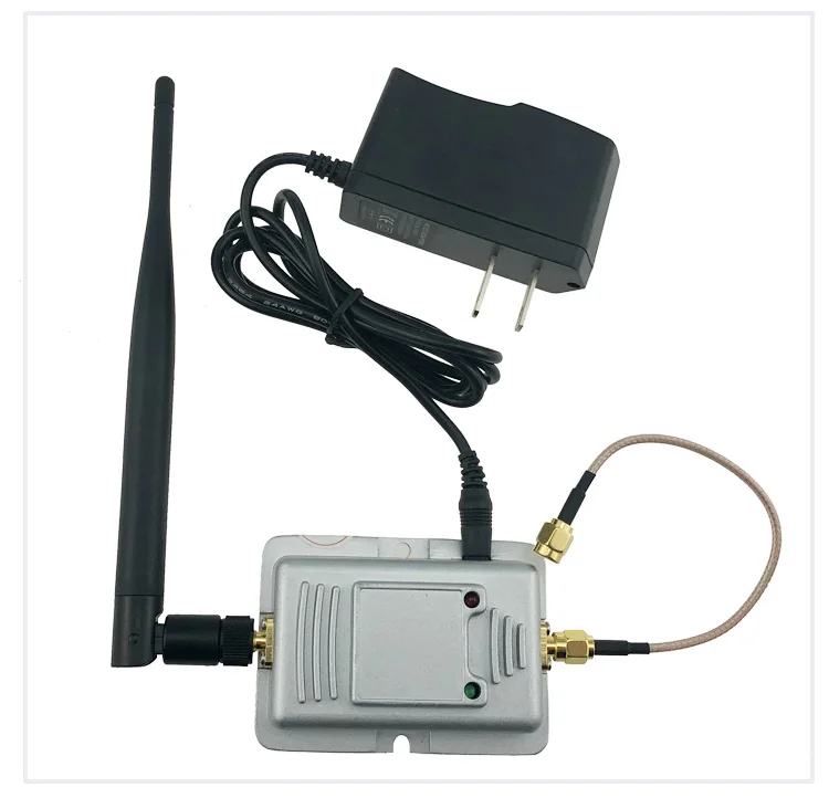 

Усилитель WIFI FPV 2,4G 2 Вт, усилитель маршрутизатора, расширенный диапазон сигнала, широкополосный с антенной для JR Futaba WFLY Devo10 Tx, большой радиус ...
