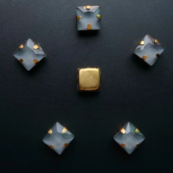 A3 Black diamond Золотой Коготь 50 шт/уп желе конфеты и AB цвета стекло кристалл 8 мм квадратной формы пришить стразы бисер одежда diy отделка - Цвет: A3 Black diamond