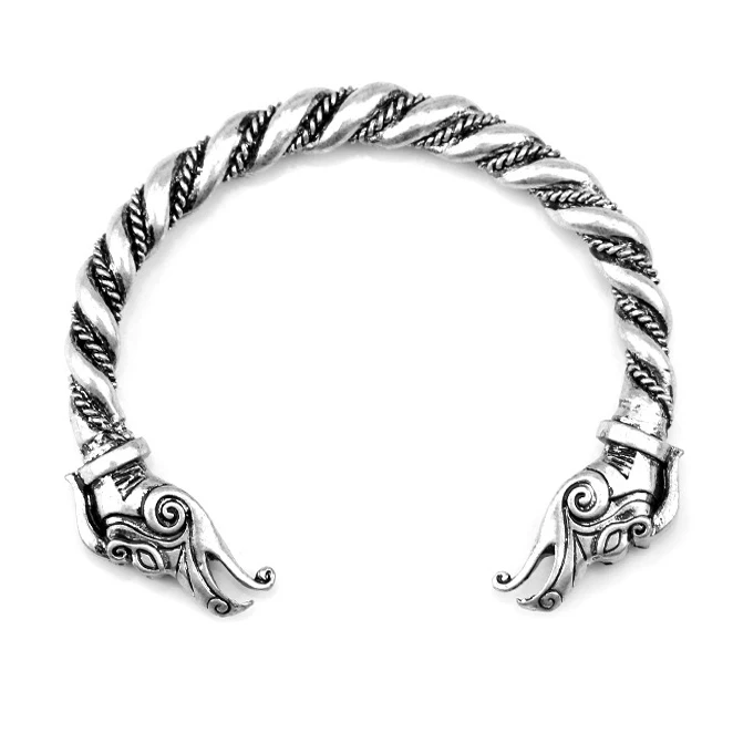 2019New браслет с драконьей головкой Викинги модные ювелирные аксессуары мужской