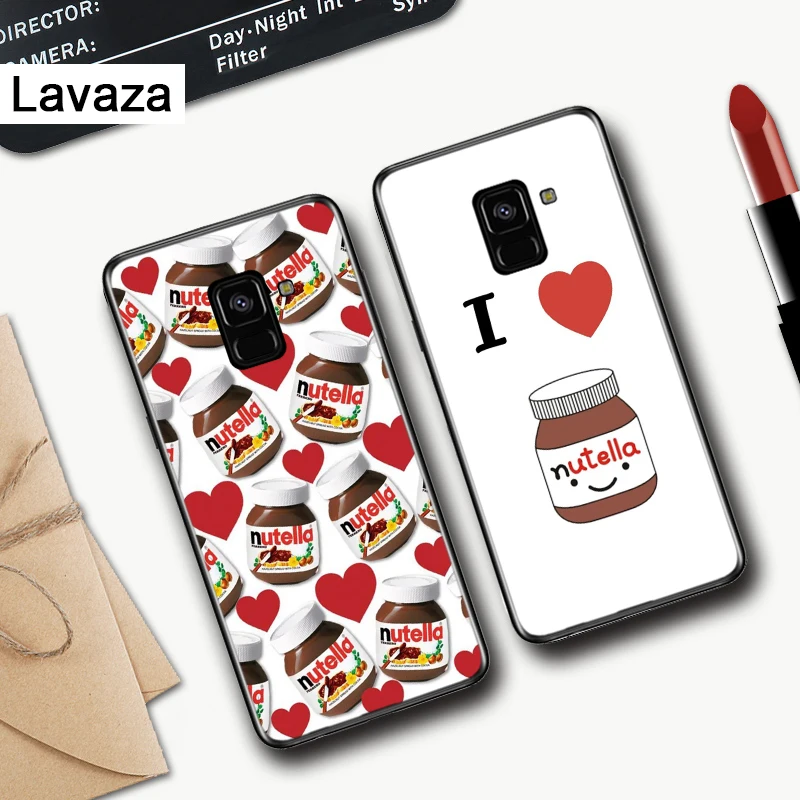 food Chocolate Nutella Silicone Case for Samsung A2 Core A3 A5 A6 Plus A7 A8 A9 A10 A30 A50 A60 A70 A10S A30S A50S A70s |