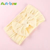 1pcs cable knit nylon bow headwrap one size fits all nylon headbands wide nylon headbands baby headbands knot bow headwear