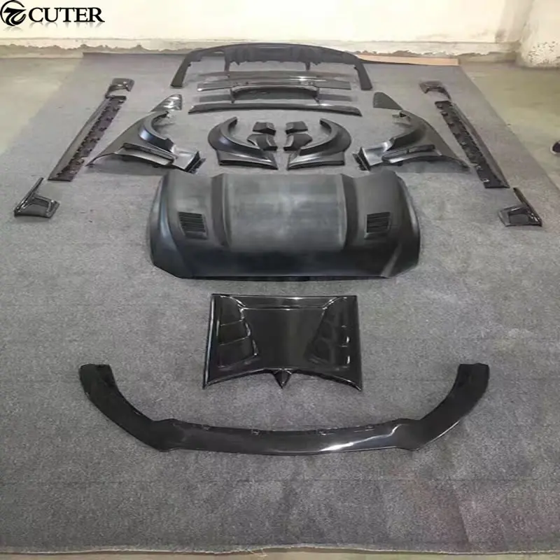 Комплект из углеродного волокна и FRP для кузова автомобиля неокрашенный передний