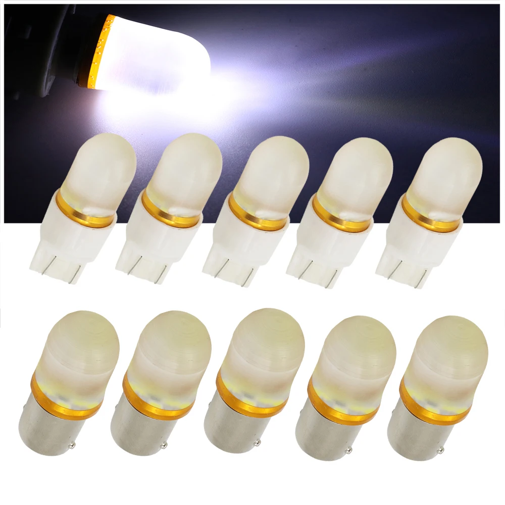 YSY 10 шт. 1156 BA15S 1157 BAY15 T20 7443 2835 9smd светодиодный ные светильник пы силиконовые